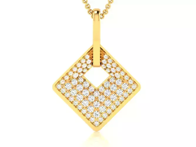 Women Pendant 3DM STL OBJ FBX Render Details