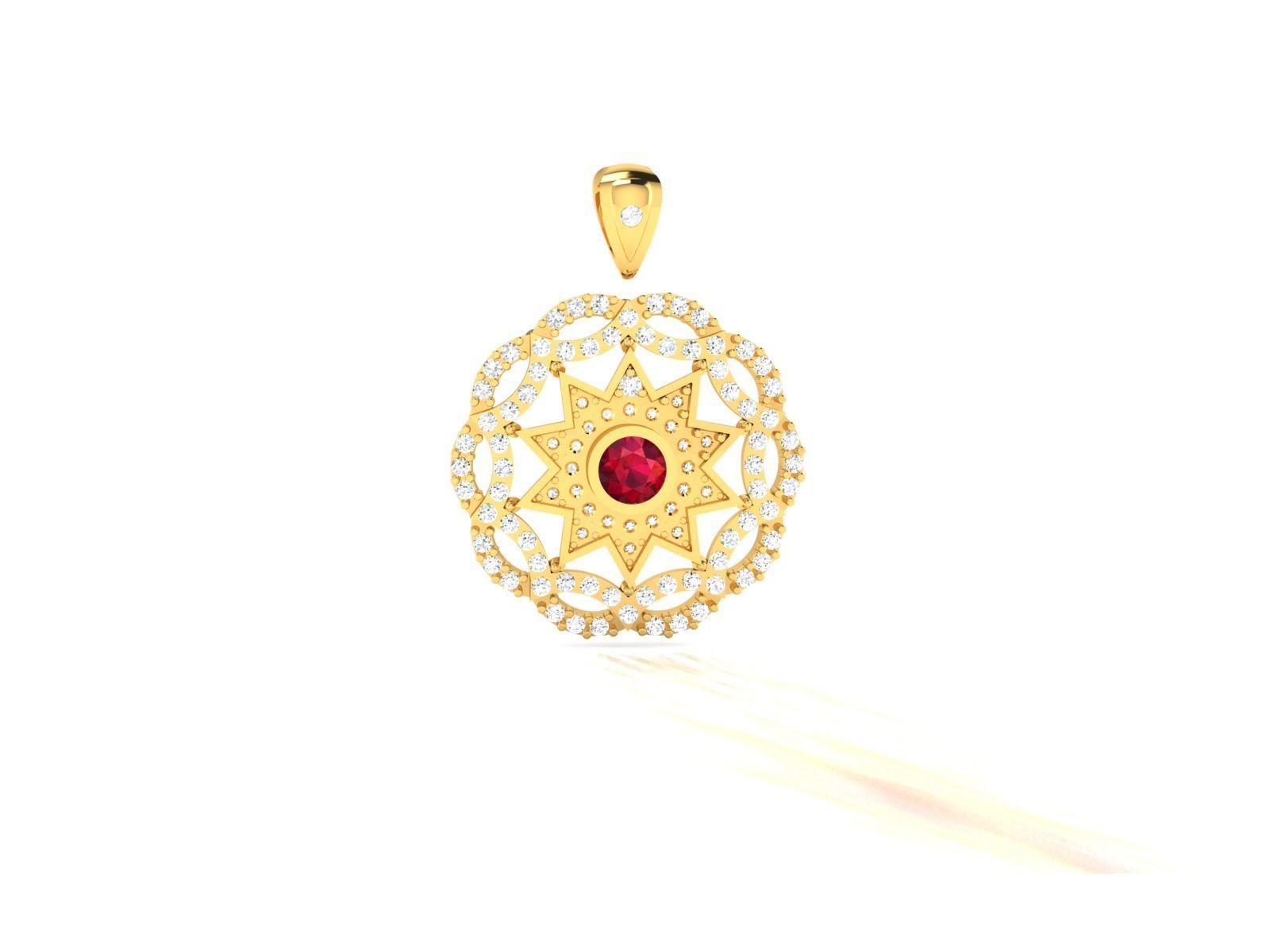 Women Pendant 3DM STL OBJ FBX Render Details 3D print model_9