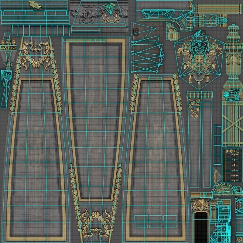 San Francisco City Hall Low-poly 3D model_19