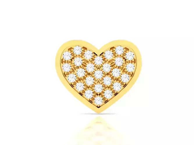 Women Heart Pendant 3DM STL OBJ FBX Render Details