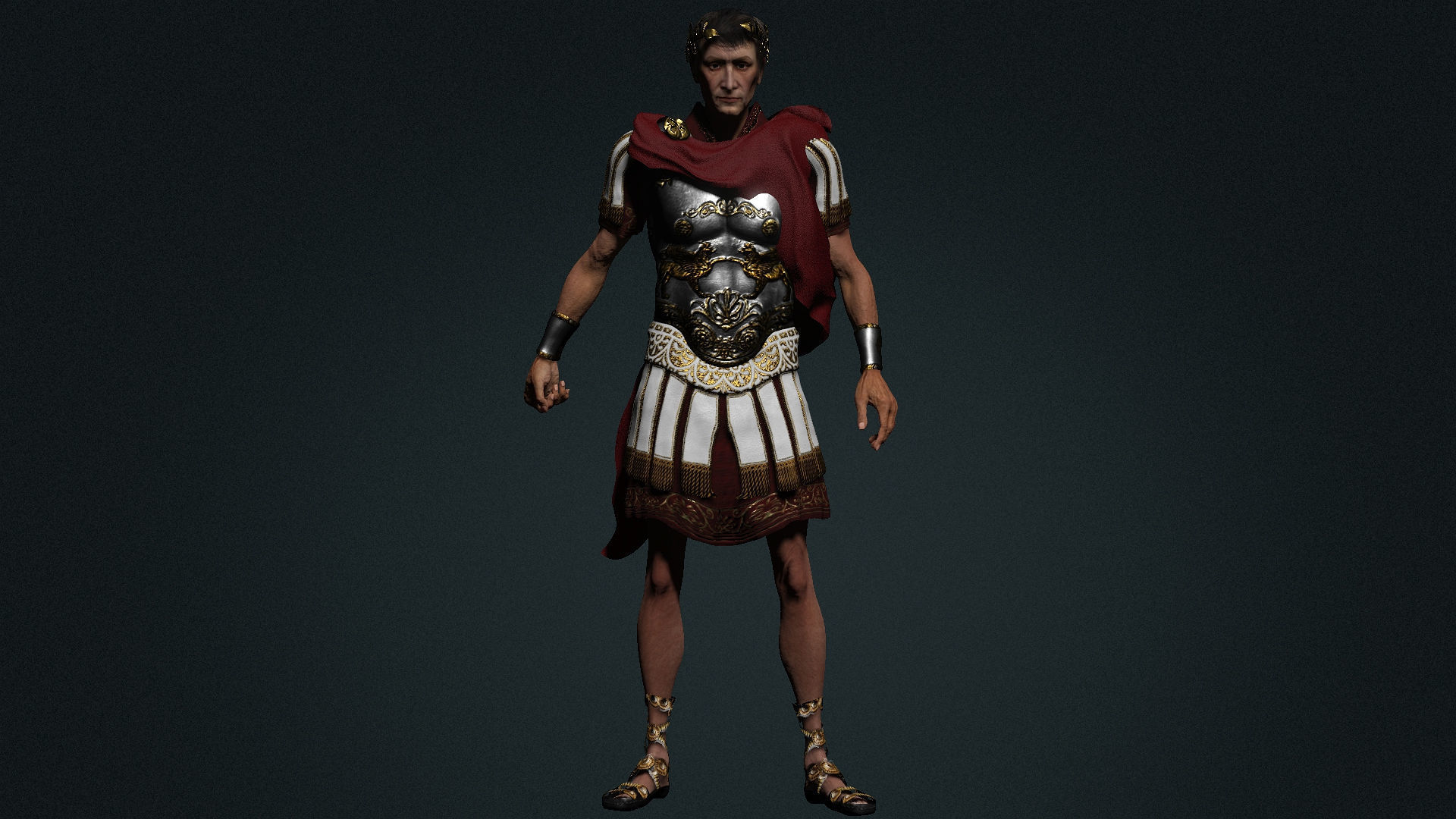 The Cesar High quality character full Rigged and Animated 3D model_9