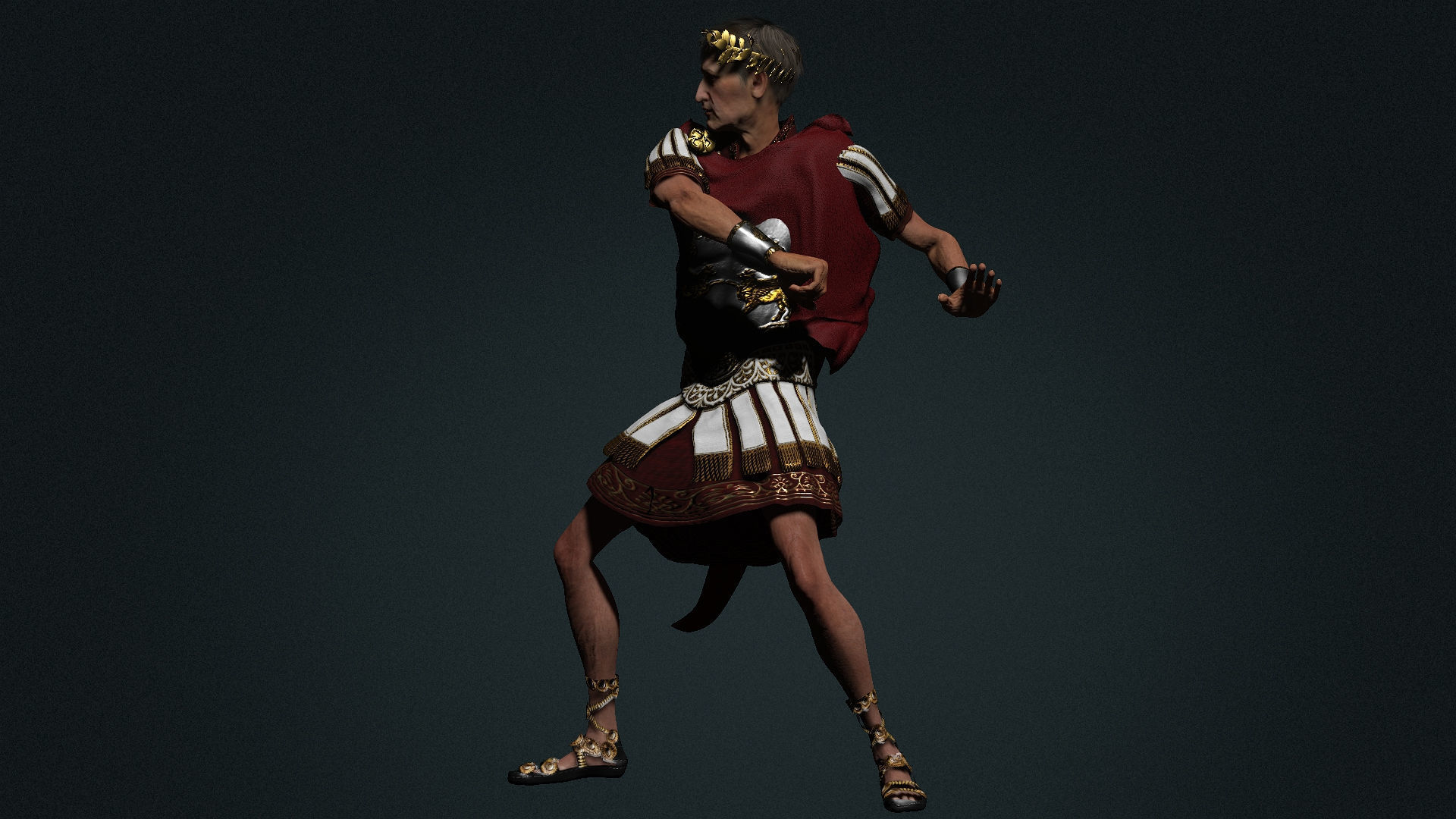 The Cesar High quality character full Rigged and Animated 3D model_8