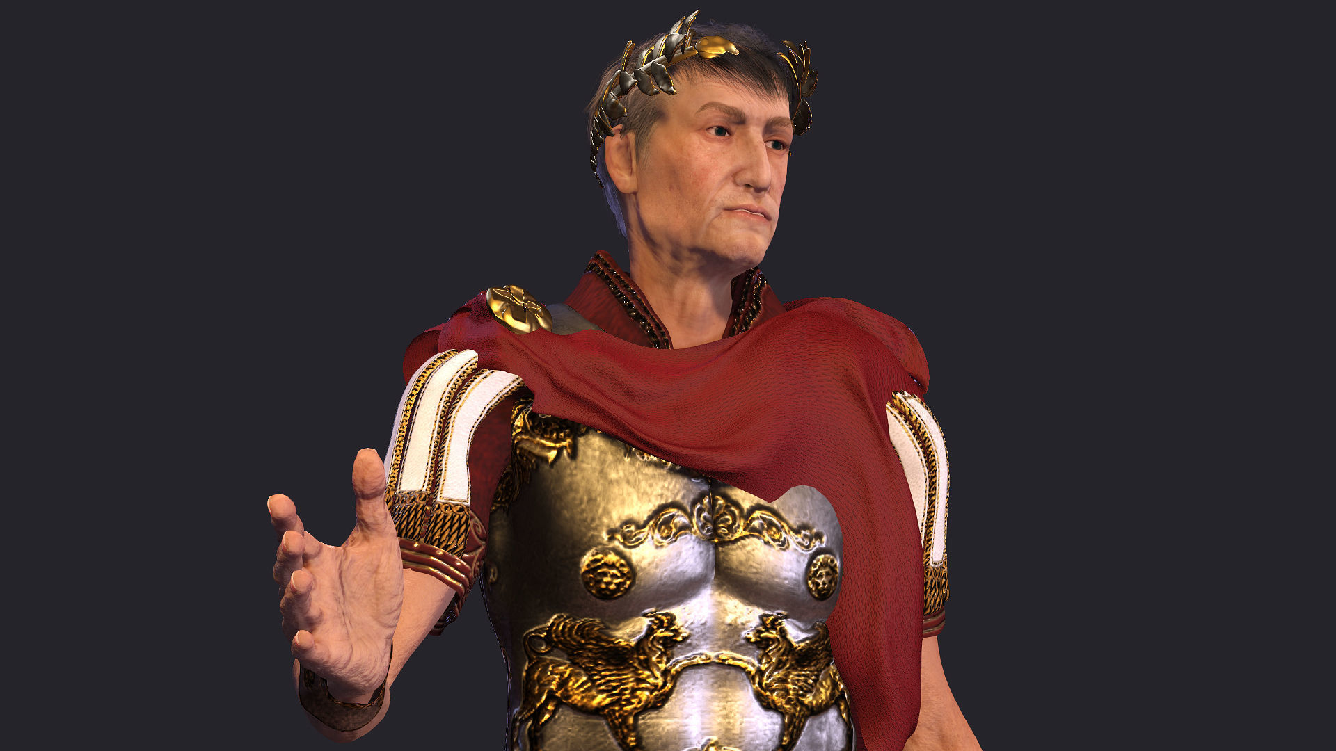 The Cesar High quality character full Rigged and Animated 3D model_7