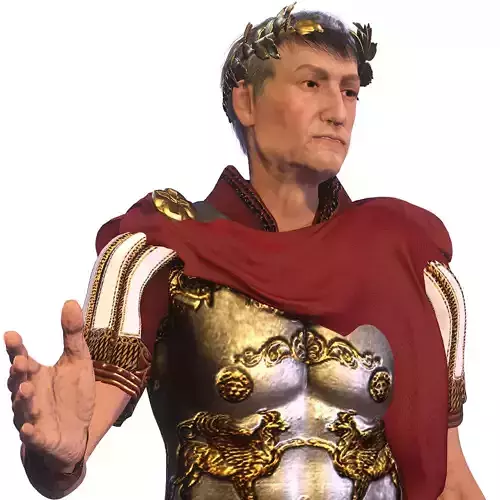 The Cesar High quality character full Rigged and Animated 3D model