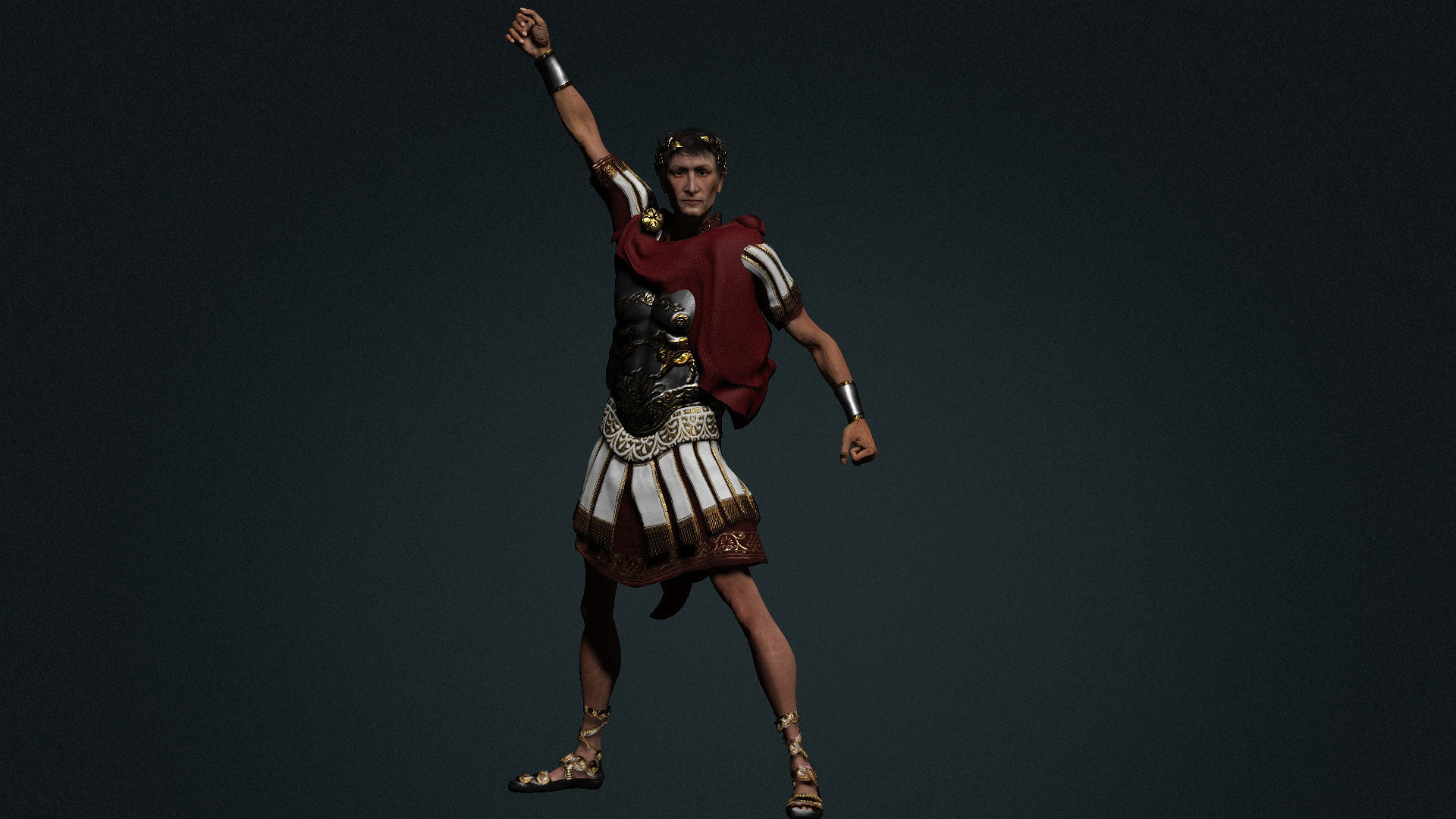 The Cesar High quality character full Rigged and Animated 3D model_6