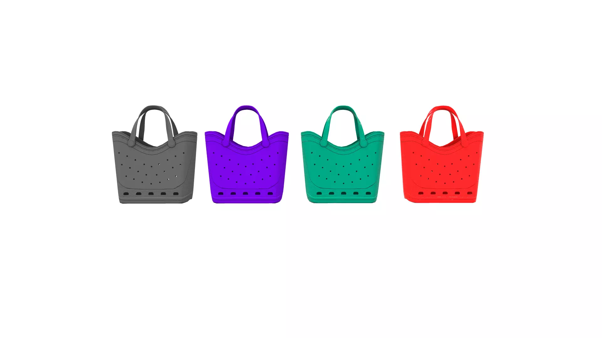 Balenciaga Crocs Large Tote Bag Low-poly 3D model