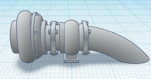  RC Drift Car Turbocharger 1 10 Accesories 3D print model_4