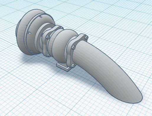  RC Drift Car Turbocharger 1 10 Accesories 3D print model_6