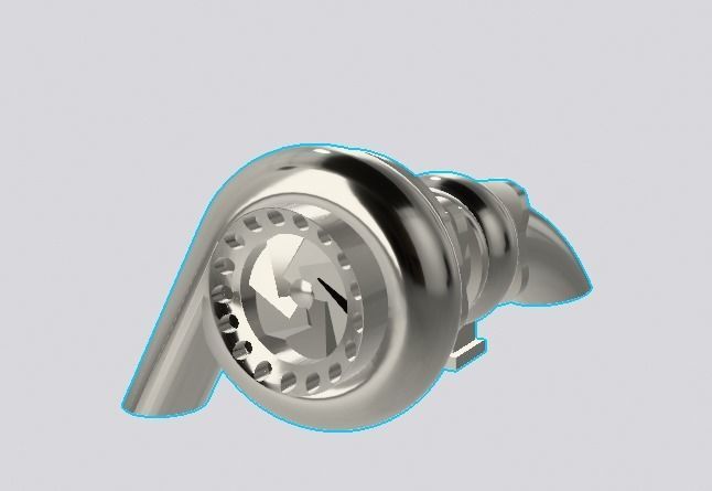  RC Drift Car Turbocharger 1 10 Accesories 3D print model_1