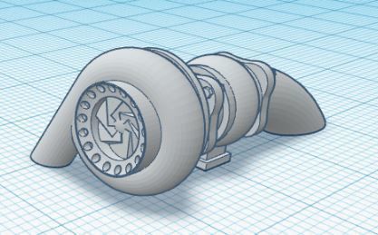  RC Drift Car Turbocharger 1 10 Accesories 3D print model_5