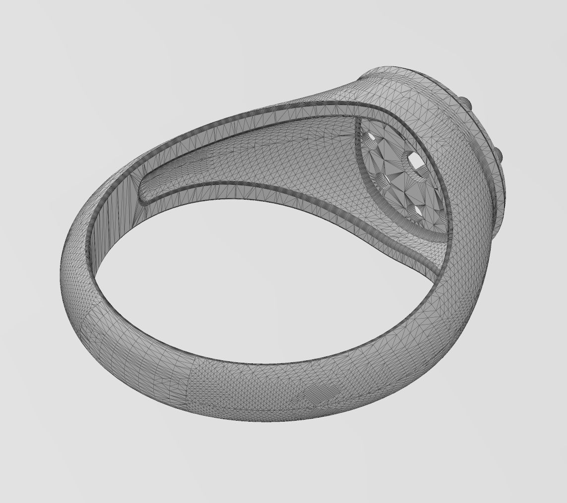 Round cluster diamond ring US sizes 7 8 9 3D print model_15