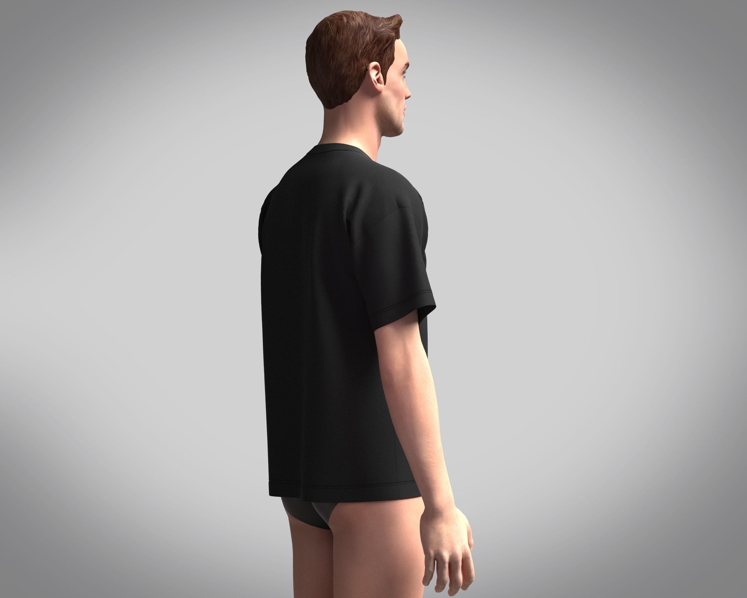 T-Shirt Future 3D model_10
