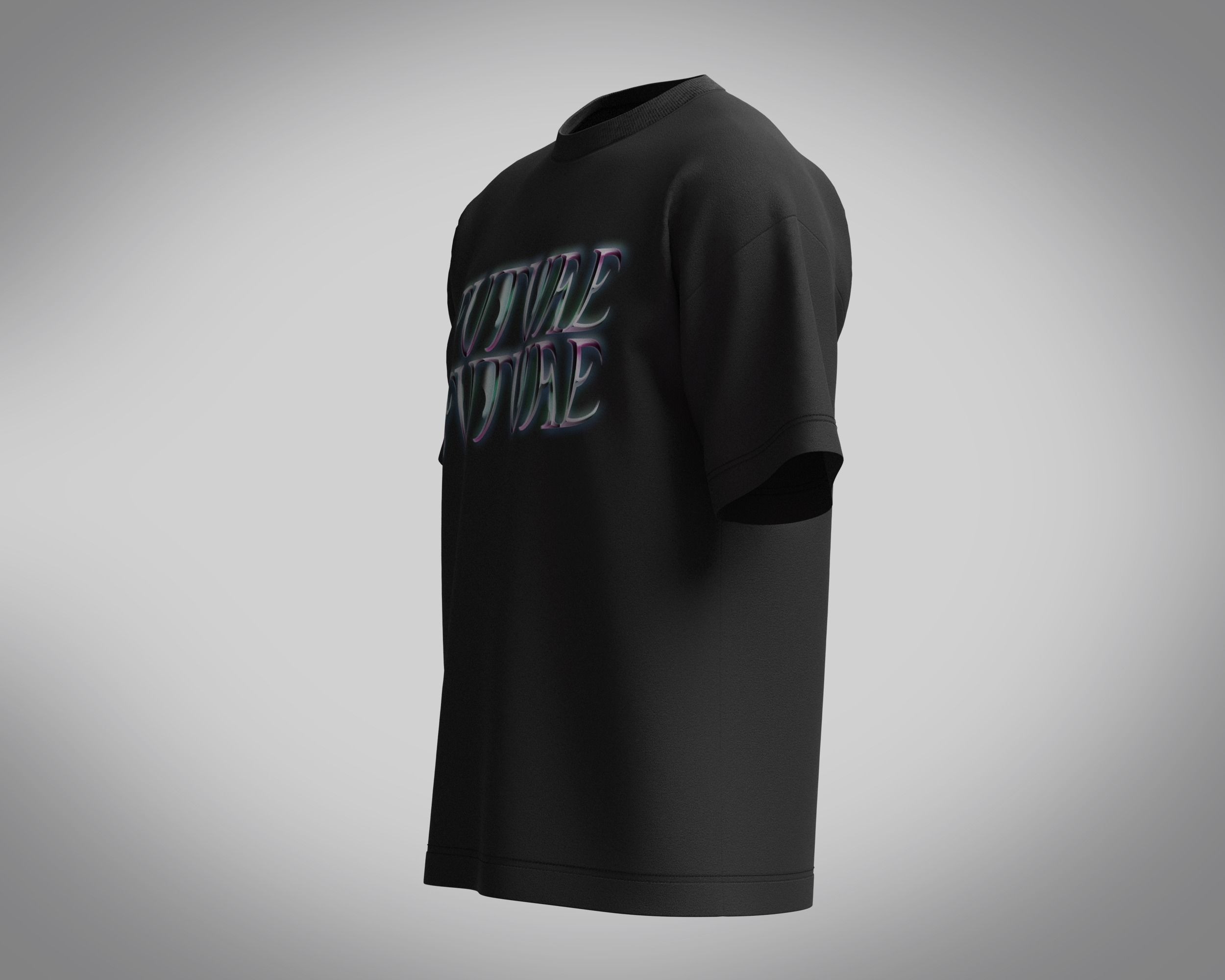 T-Shirt Future 3D model_2