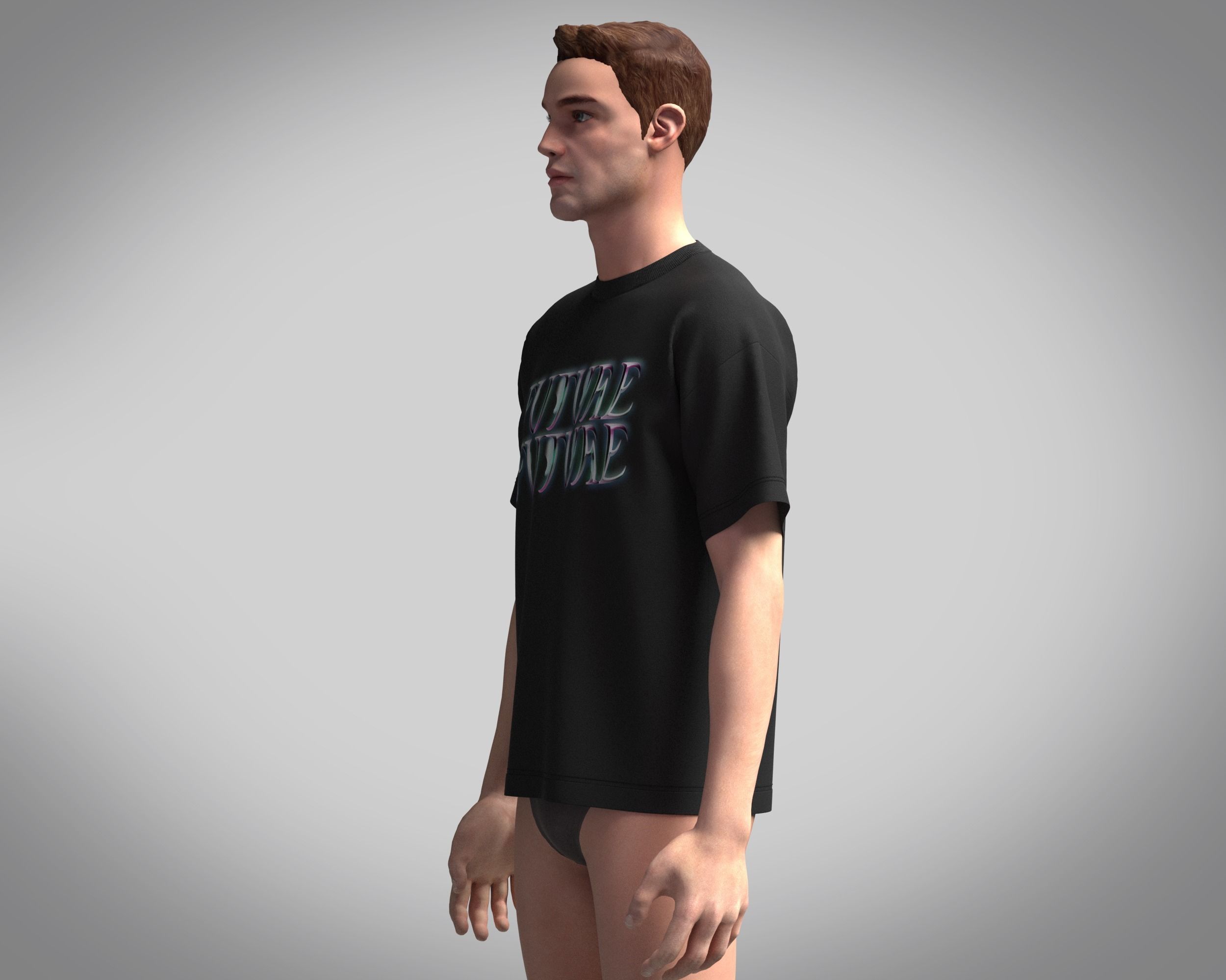 T-Shirt Future 3D model_5