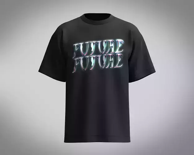 T-Shirt Future 3D model
