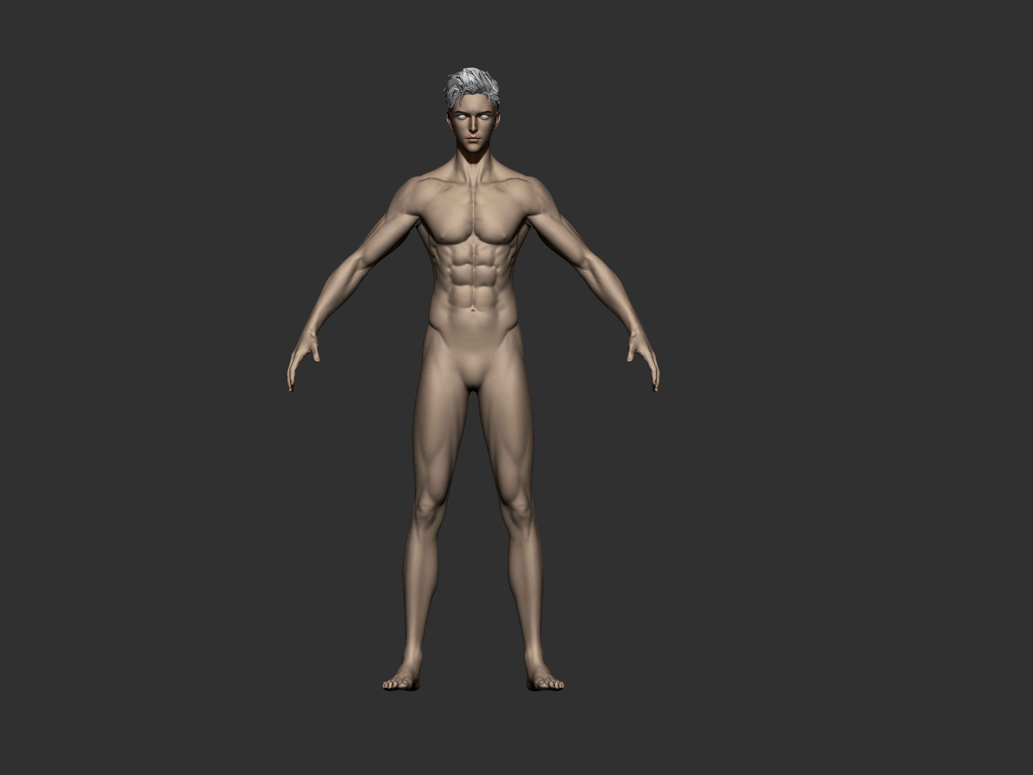 male body 3D model_1