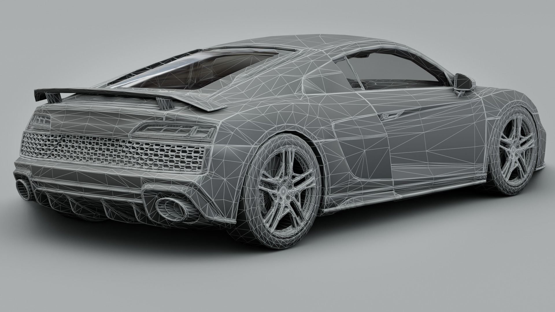 Audi R8 V10  3D model_11