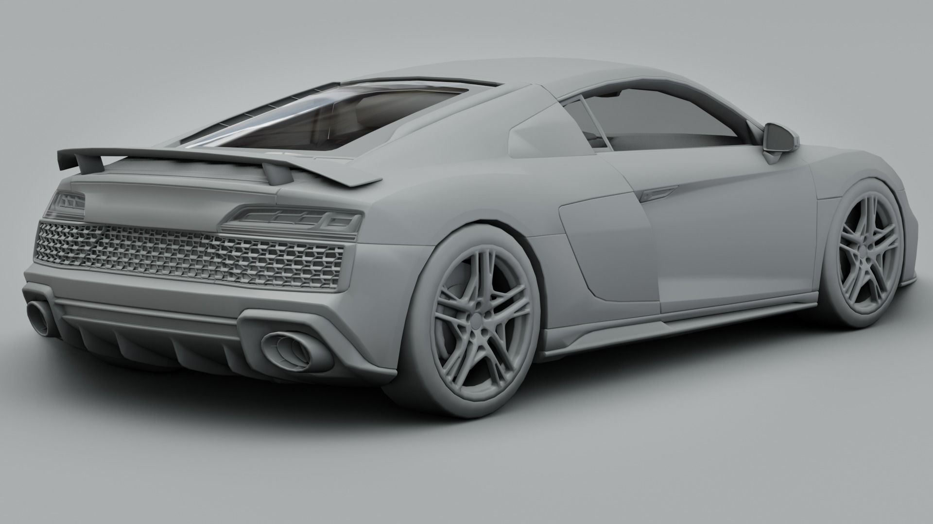 Audi R8 V10  3D model_9