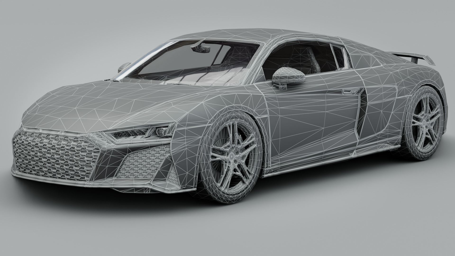 Audi R8 V10  3D model_10