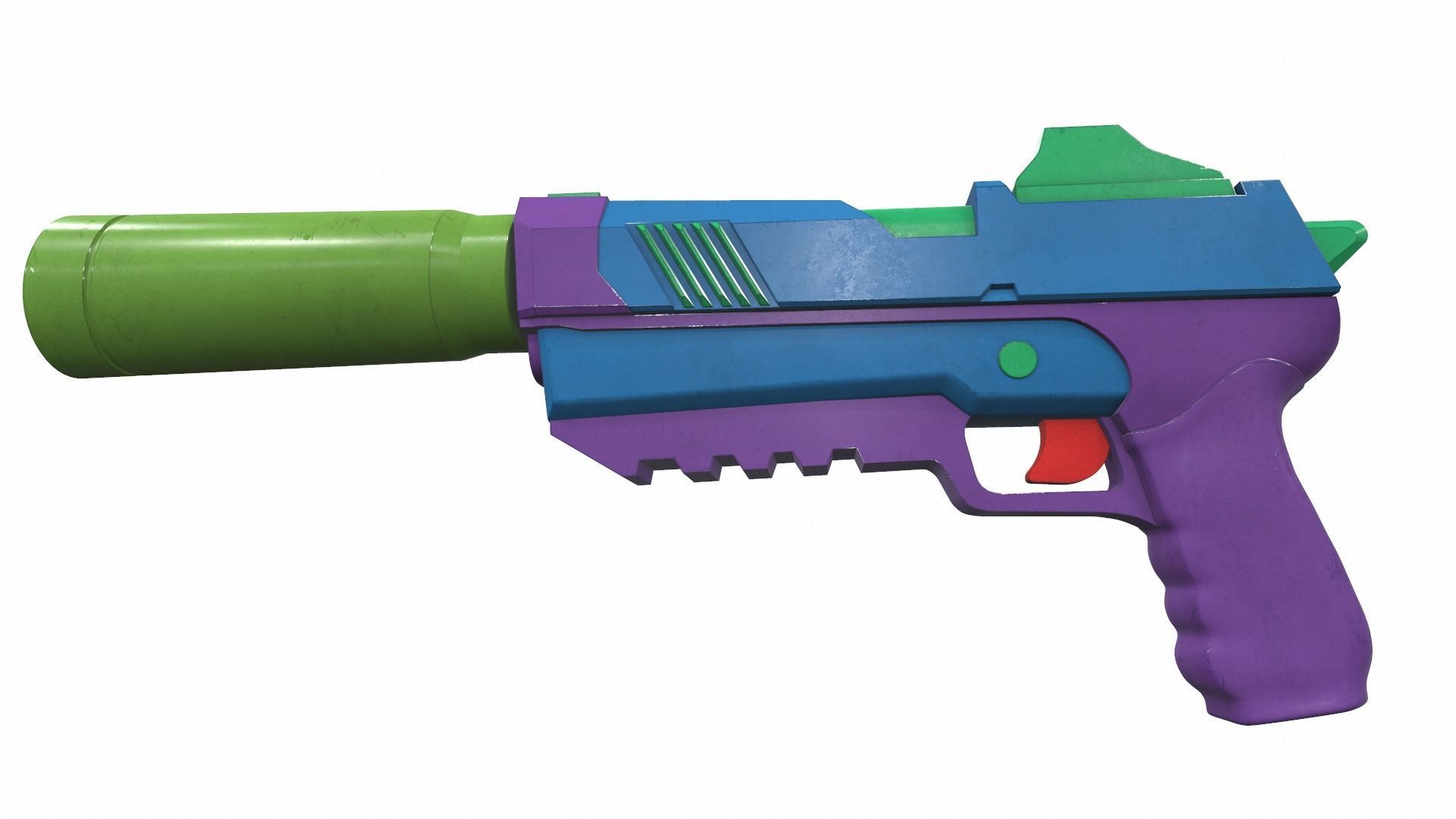 Tactical toy gun 3D Model Collection_4