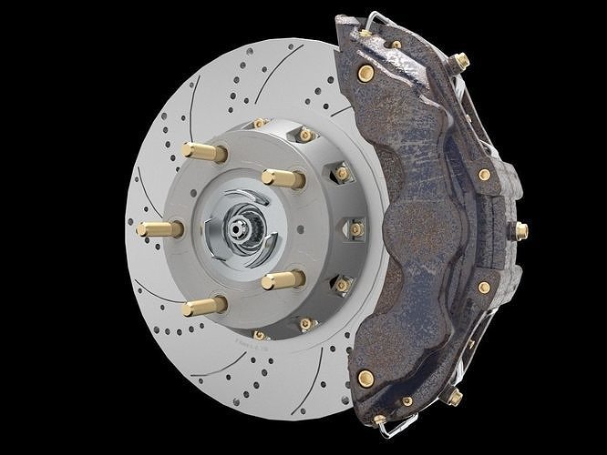 Composite ceramic brakes 3D model