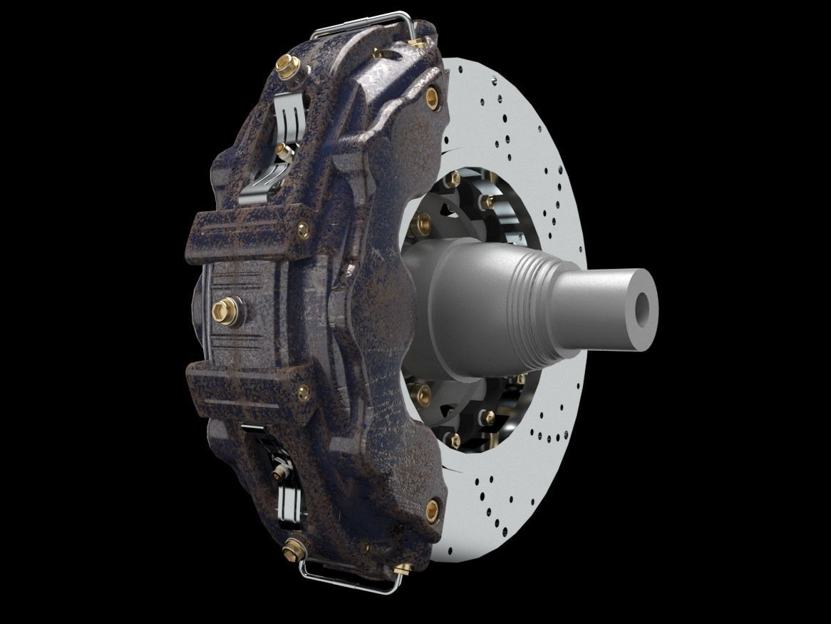 Composite ceramic brakes 3D model_1