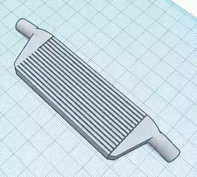 RC Drift Car Intercooler 1 10 Accesories 3D print model