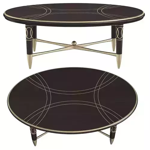 Caracole Schnadig Everly oval cocktail table   3D model