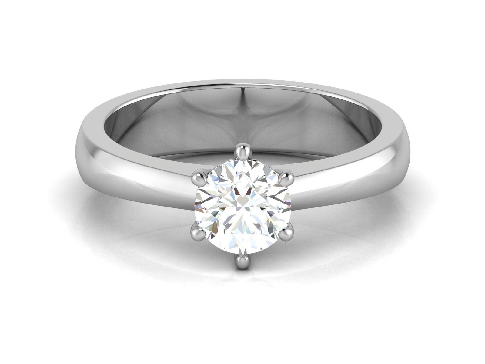 Solitaire Ring 3DM STL OBJ FBX Render Details 3D print model_5