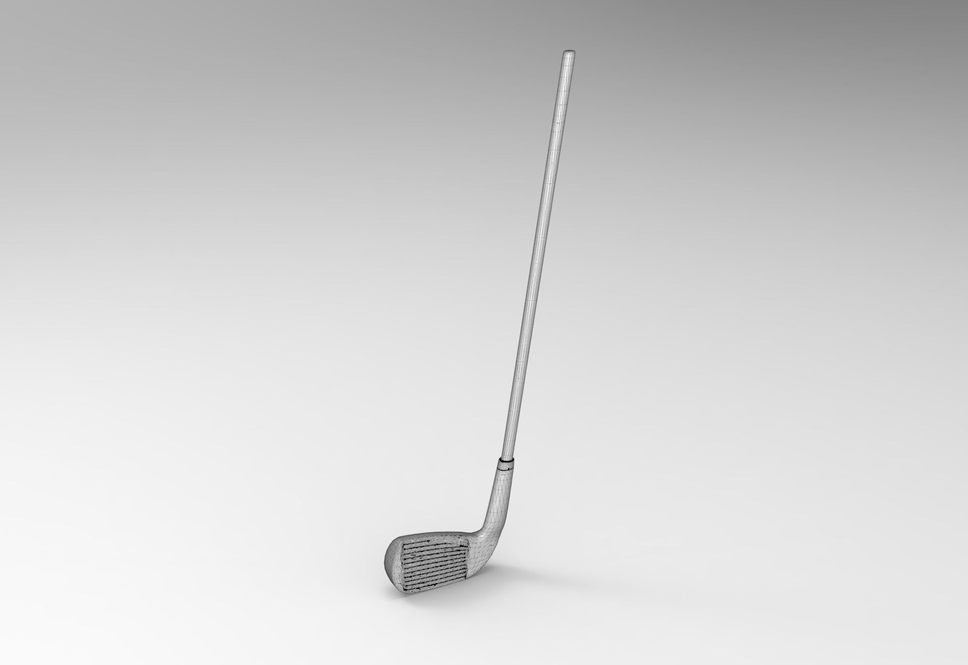 Golf Stick Low-poly 3D model_5