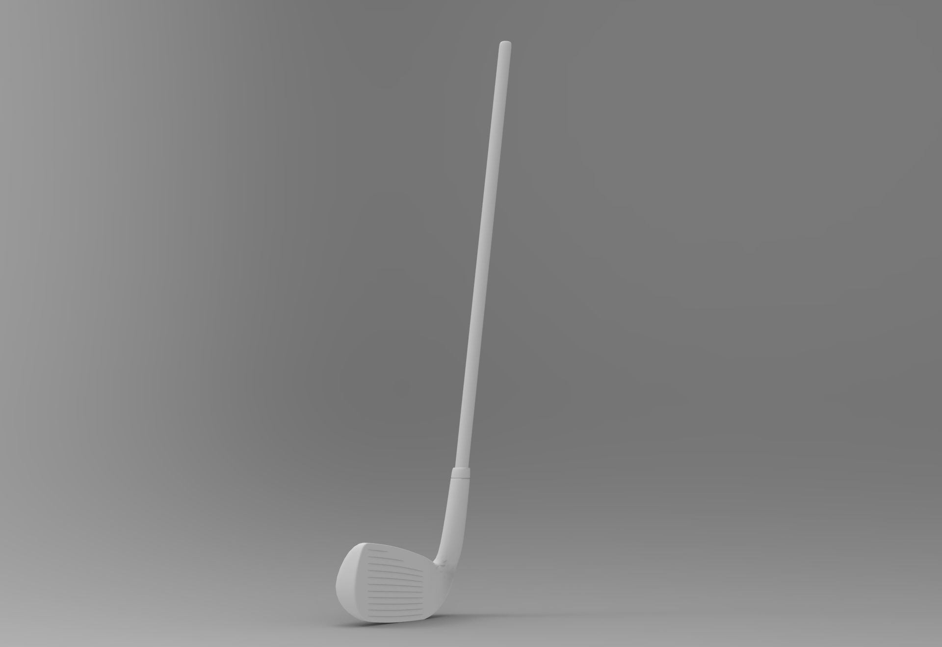 Golf Stick Low-poly 3D model_8