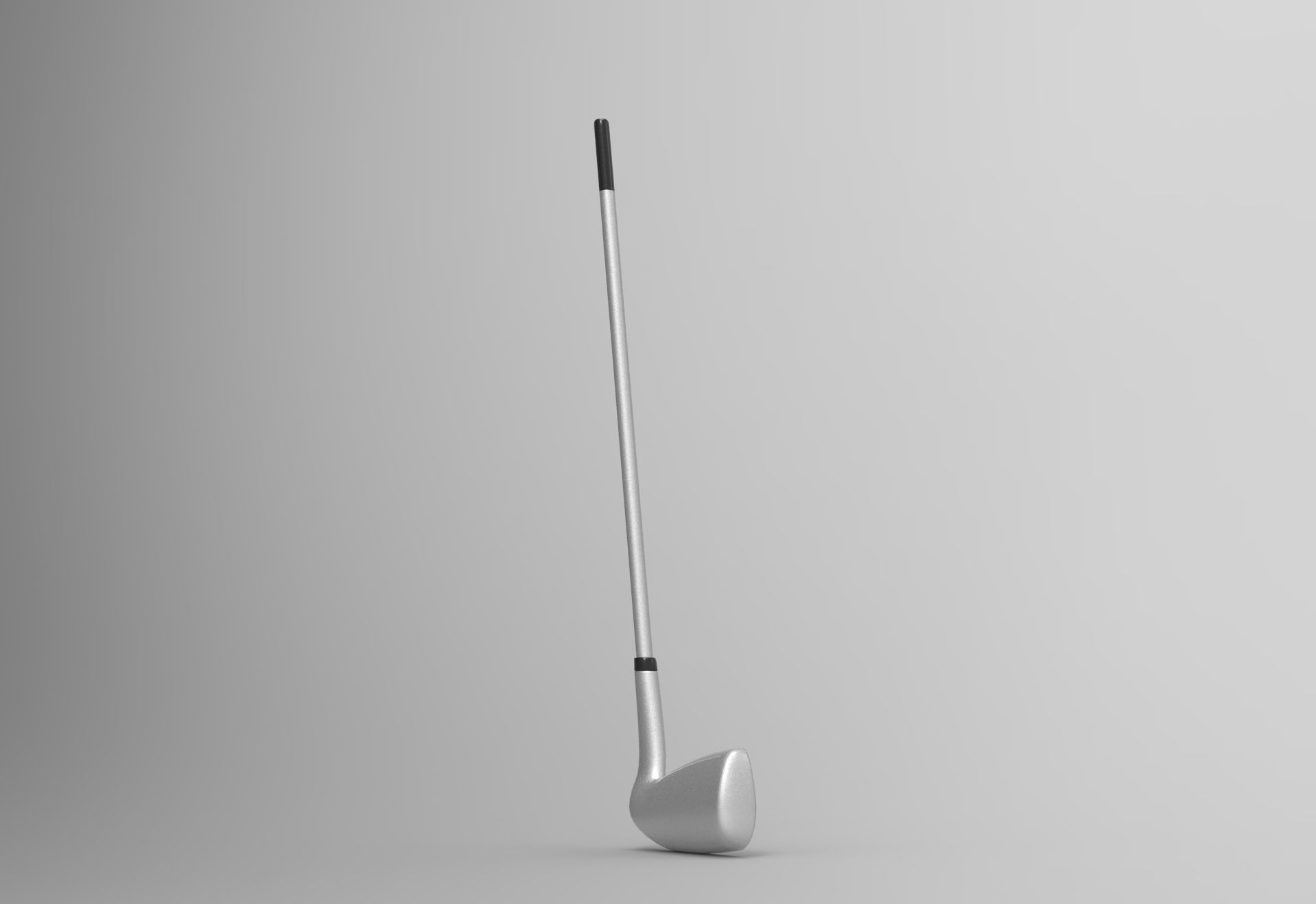 Golf Stick Low-poly 3D model_3