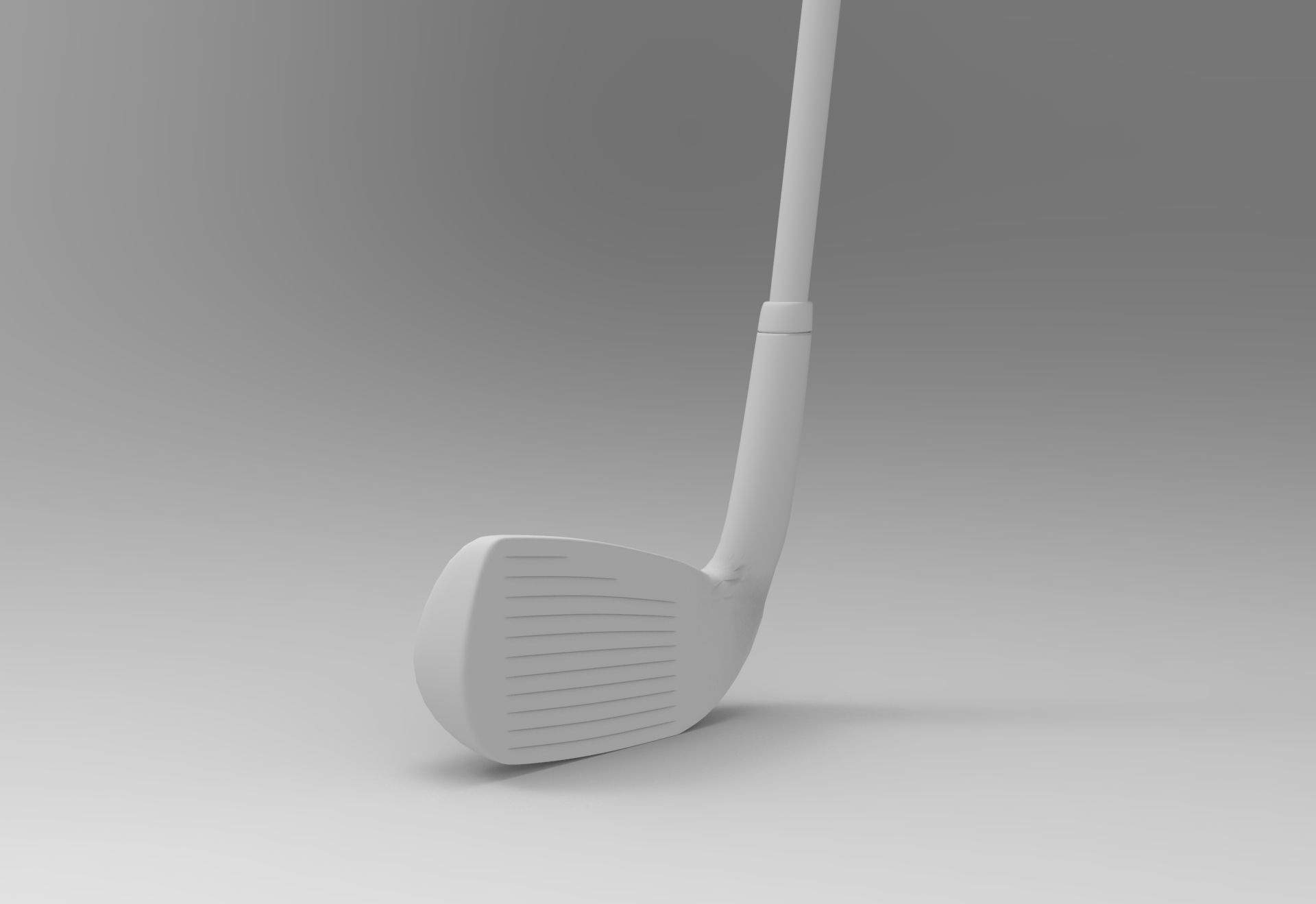Golf Stick Low-poly 3D model_7
