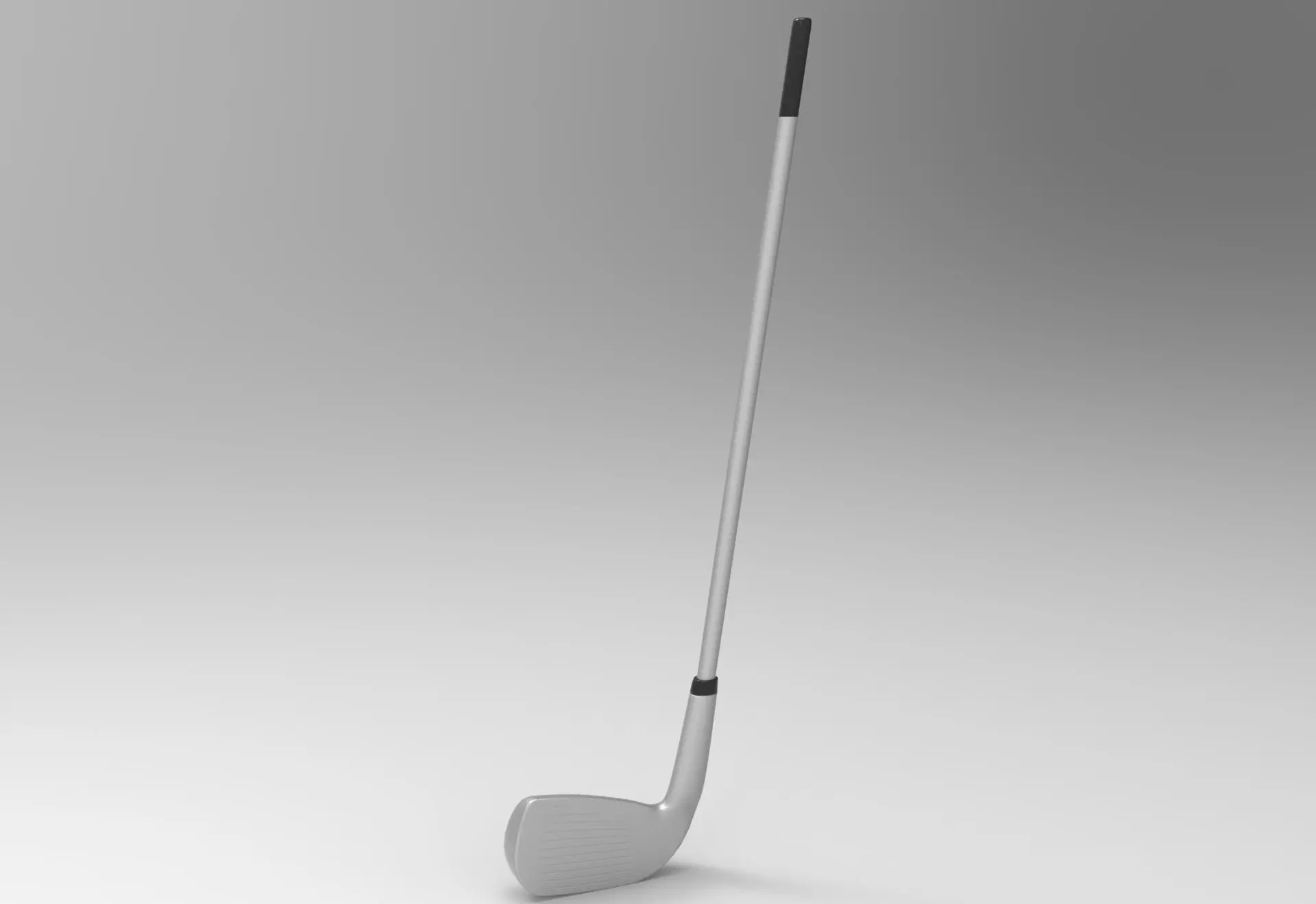 Golf Stick Low-poly 3D model_0