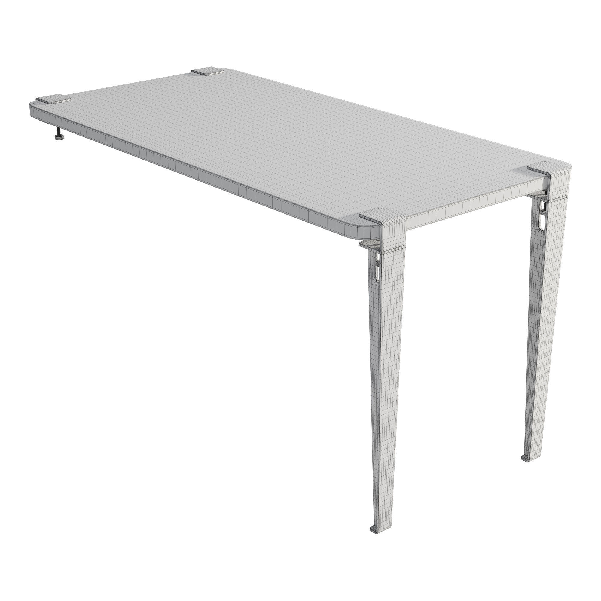 Tip-Toe Wall-Mounted Dining Table 3D model_7