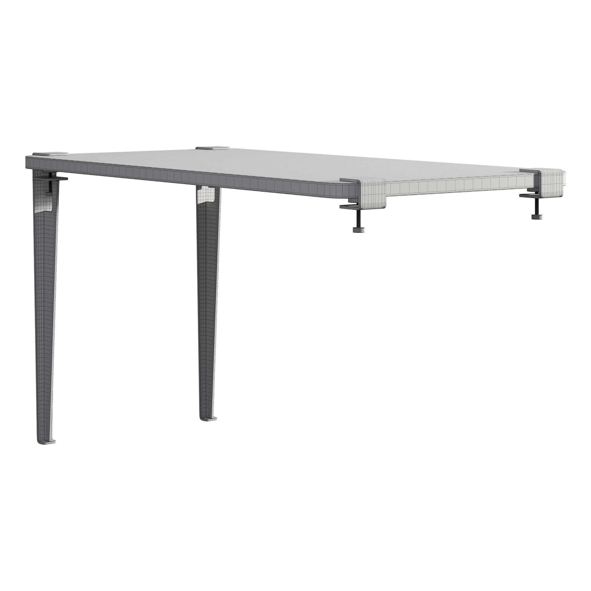 Tip-Toe Wall-Mounted Dining Table 3D model_9