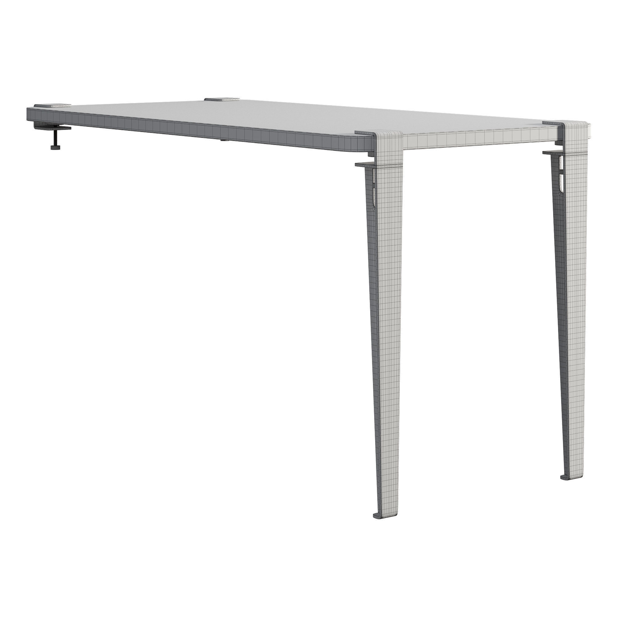 Tip-Toe Wall-Mounted Dining Table 3D model_1