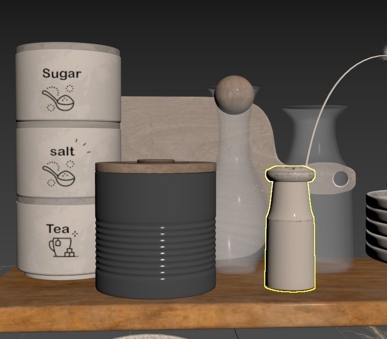 kitchen accessories03 3D model_9