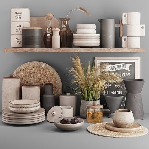kitchen accessories03 3D model