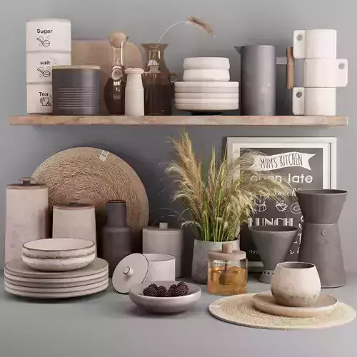 kitchen accessories03 3D model