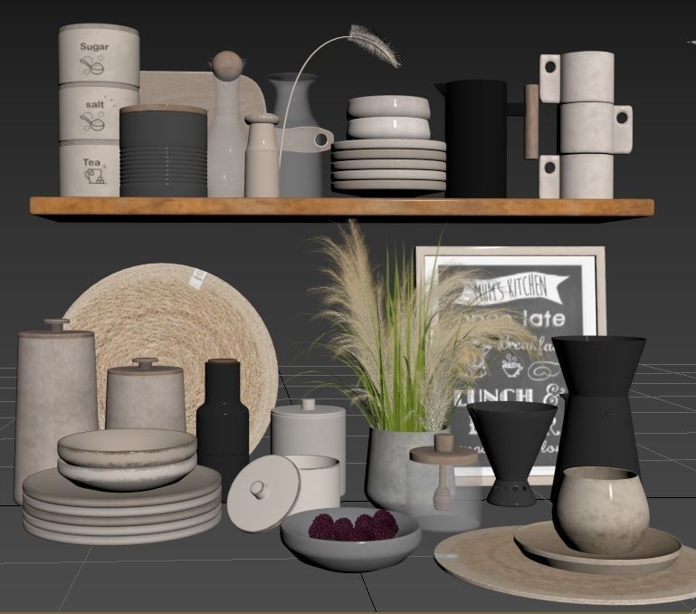 kitchen accessories03 3D model_7