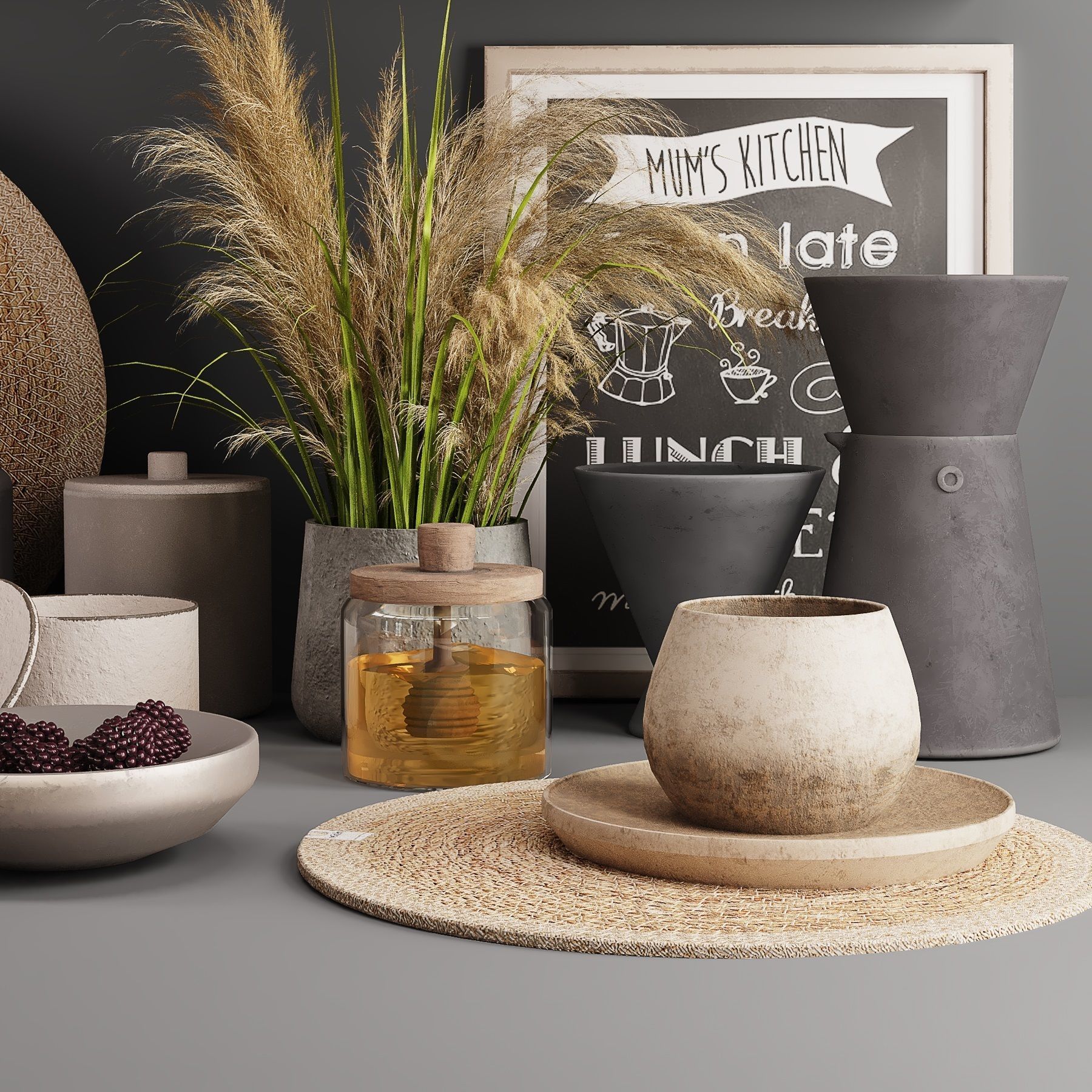 kitchen accessories03 3D model_2