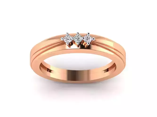 Solitaire  Engagement Ring 3DM STL OBJ FBX Render Details