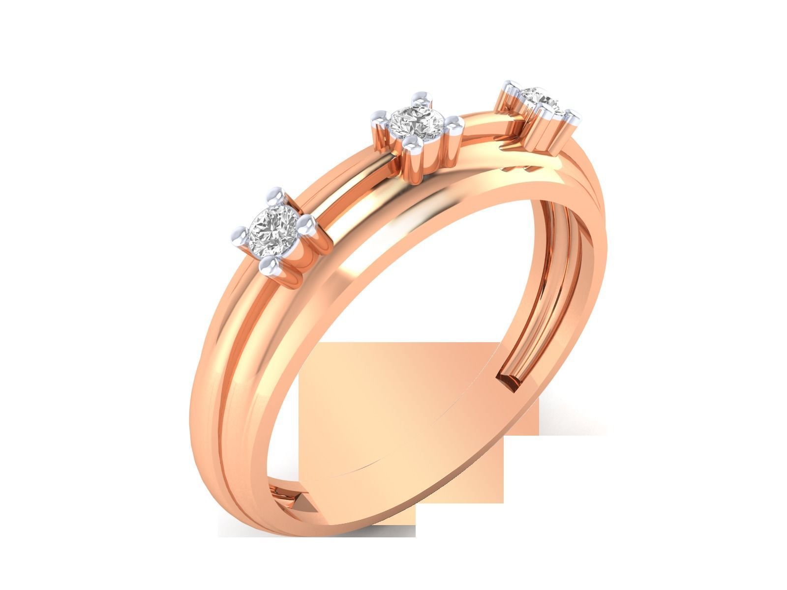 Solitaire Engagement Ring 3DM STL OBJ FBX Render Details 3D print model_12