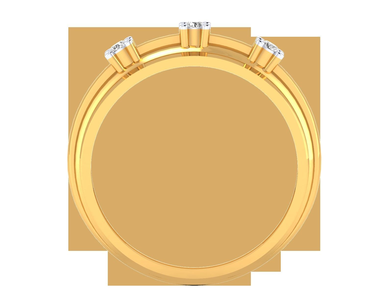 Solitaire Engagement Ring 3DM STL OBJ FBX Render Details 3D print model_8