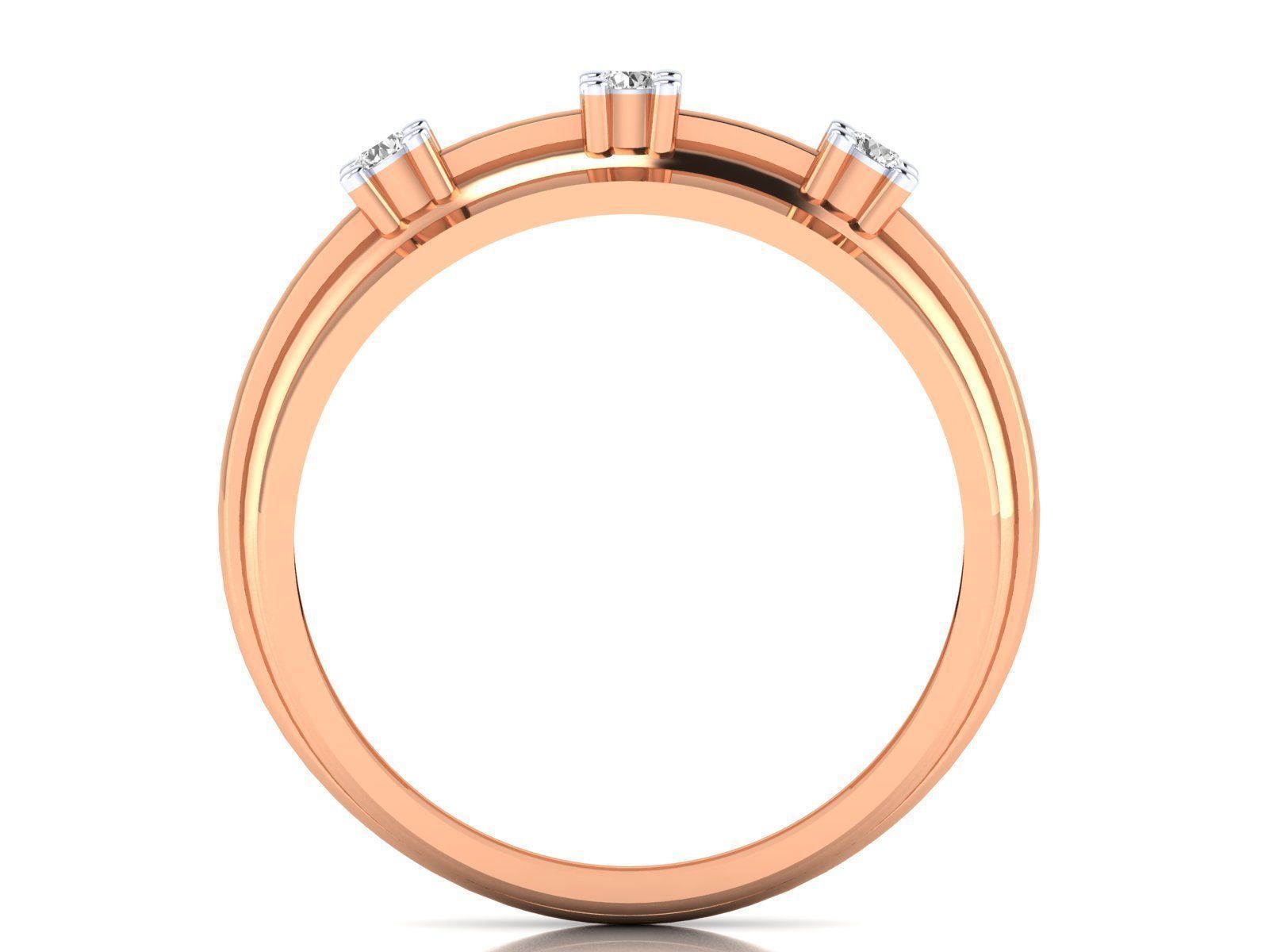 Solitaire Engagement Ring 3DM STL OBJ FBX Render Details 3D print model_10