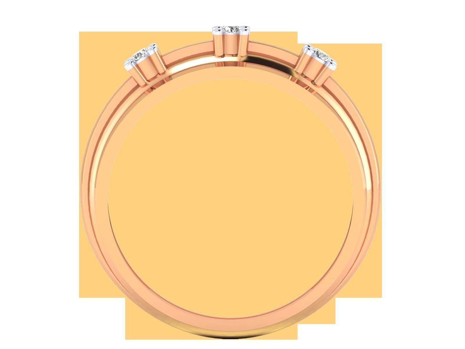 Solitaire Engagement Ring 3DM STL OBJ FBX Render Details 3D print model_9