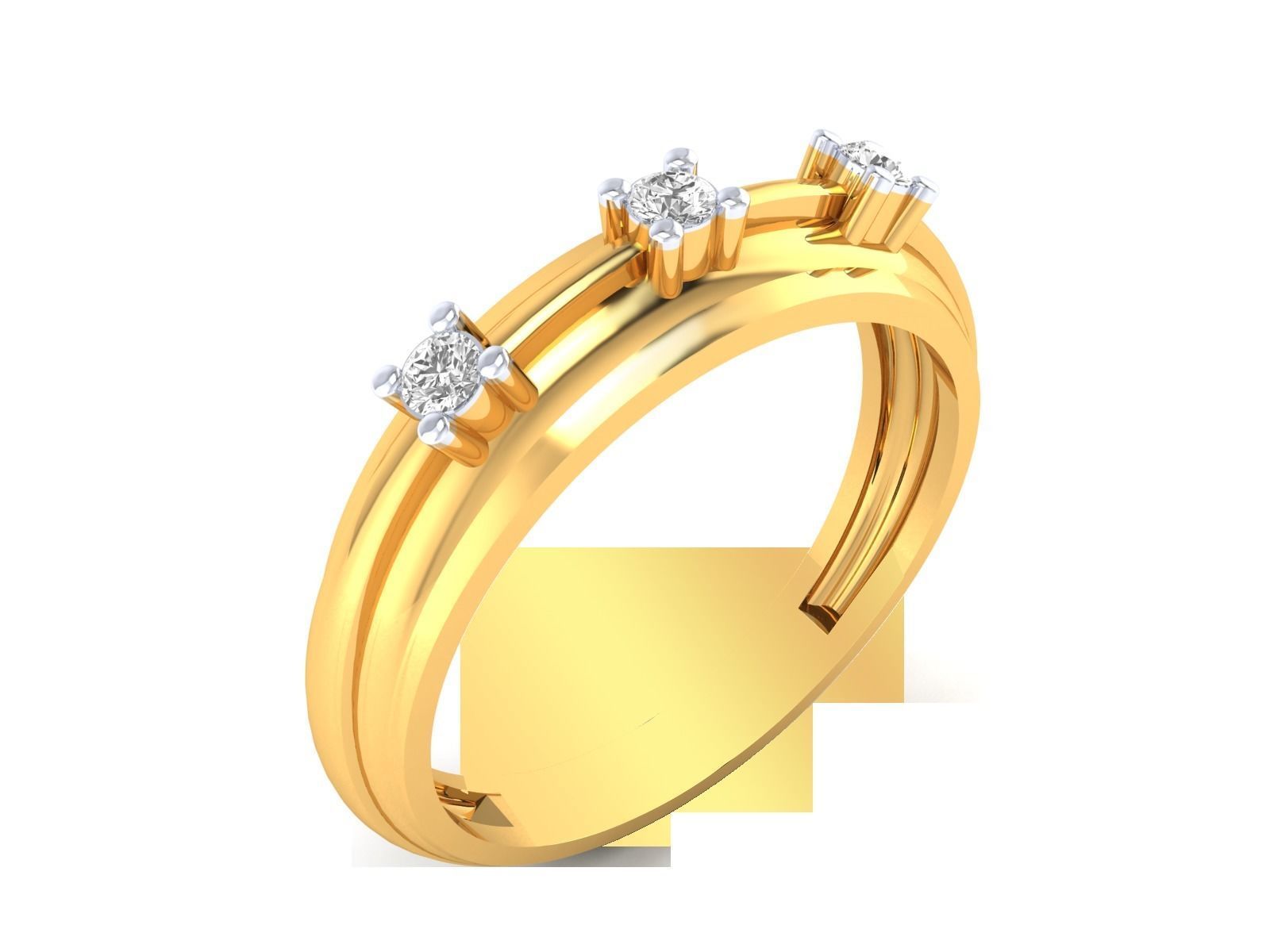 Solitaire Engagement Ring 3DM STL OBJ FBX Render Details 3D print model_15
