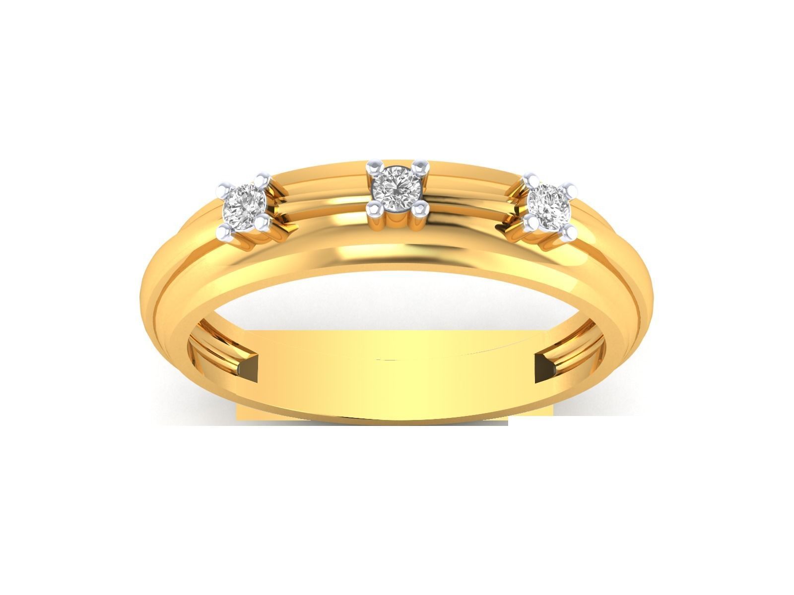 Solitaire Engagement Ring 3DM STL OBJ FBX Render Details 3D print model_7
