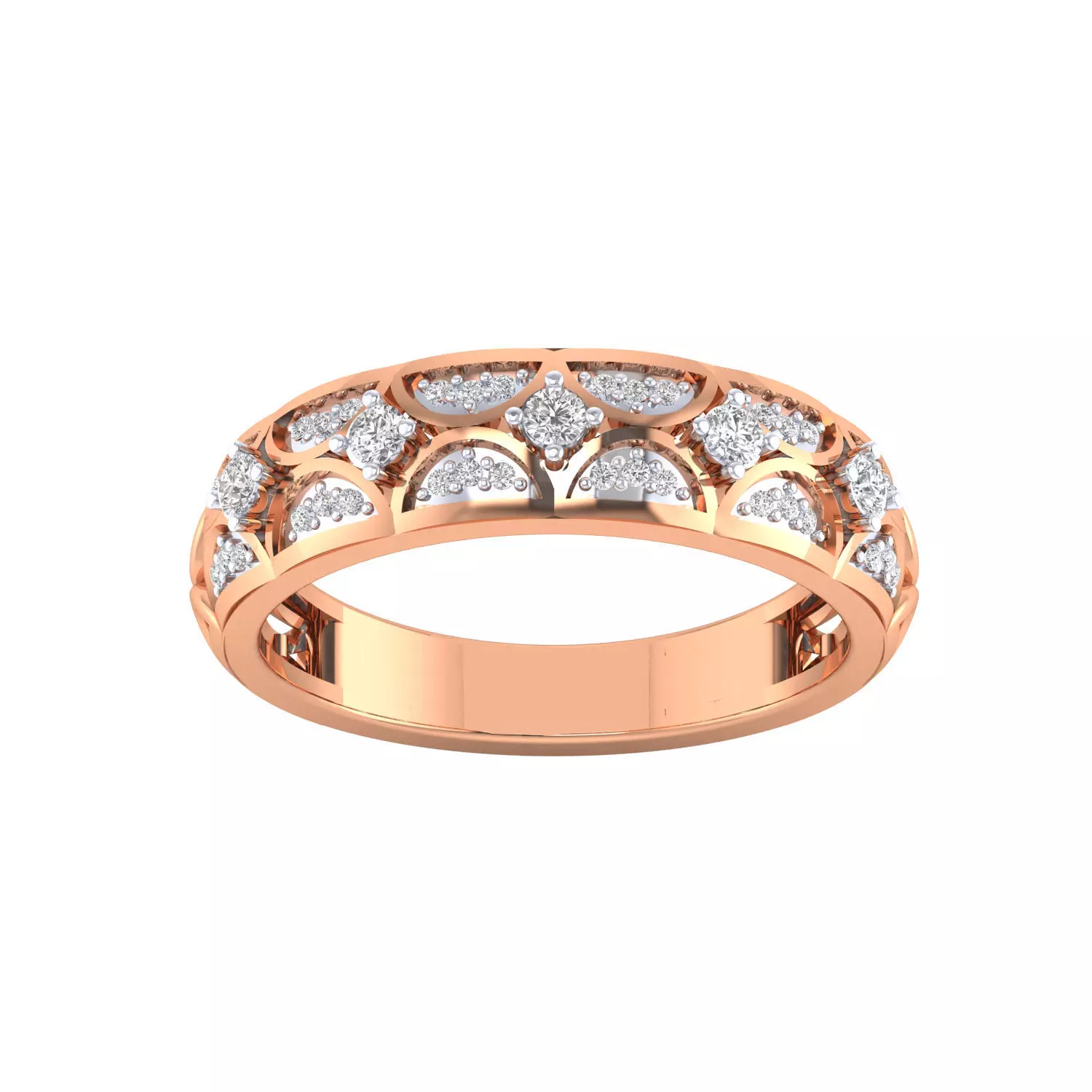 Solitaire Engagement Ring 3DM STL OBJ FBX Render Details 3D print model